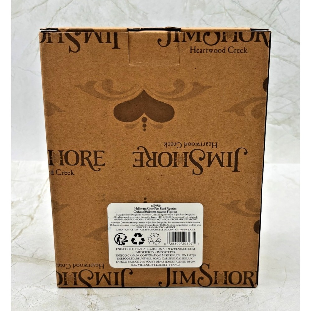 Jim Shore Halloween Crow Pint Size Figurine 6009510 Flights of Fright enesco New - Picture 15 of 16